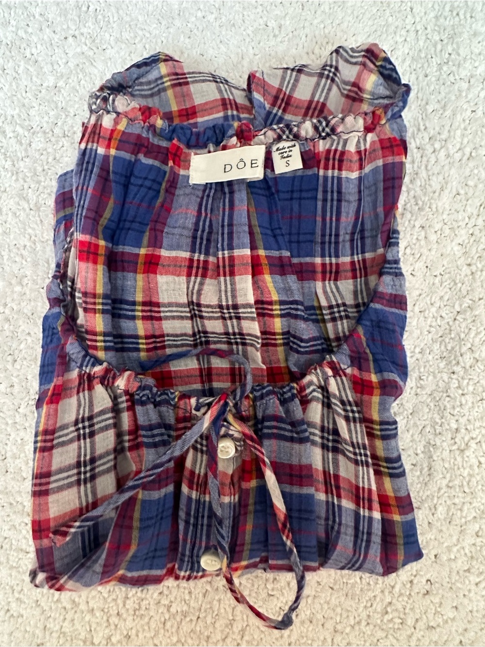 Doen Theo top in plaid - Picture 4 of 5